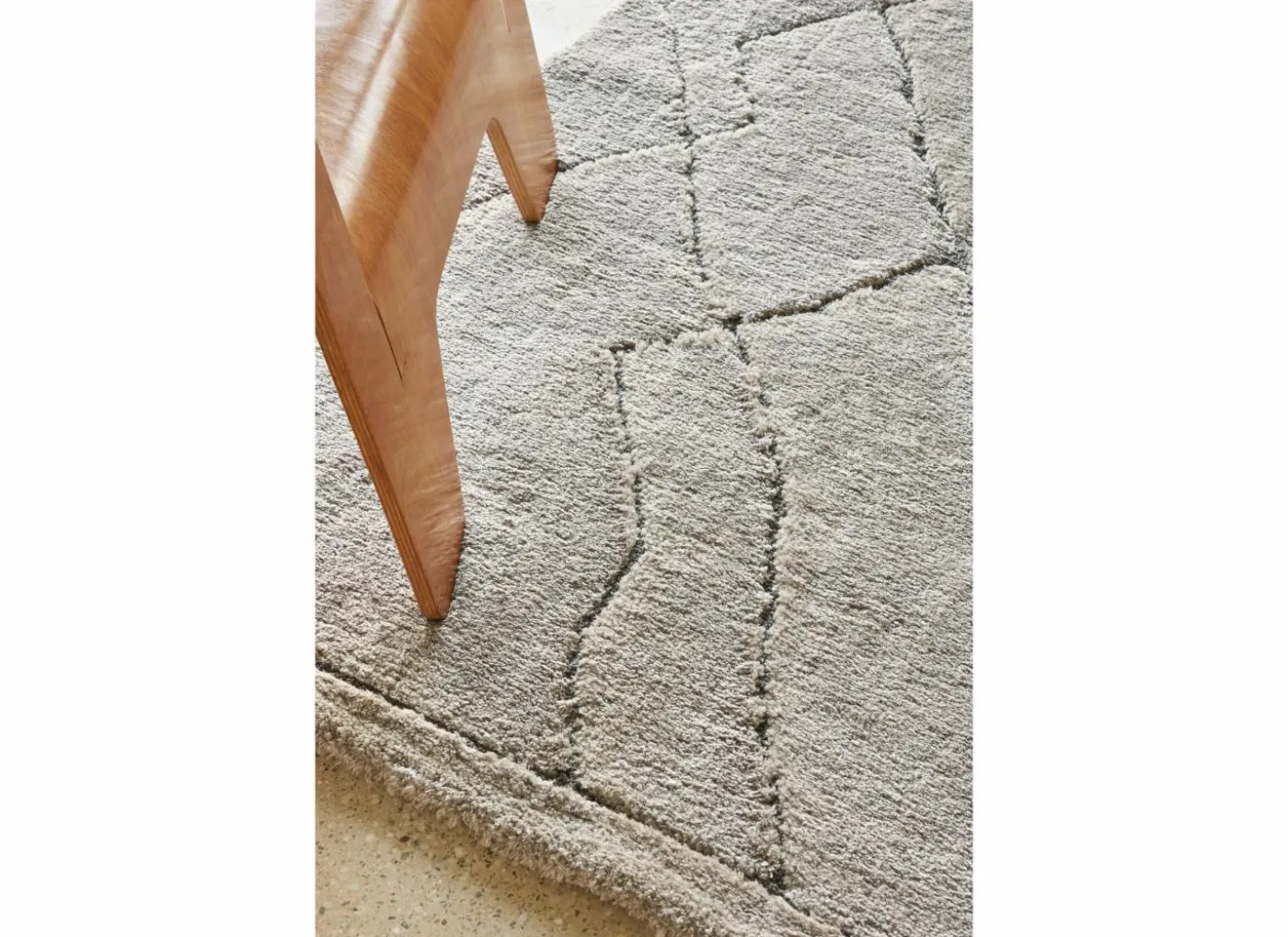 Tapijt Madagaskar 280x380cm - polyestervezel - lichtgrijs