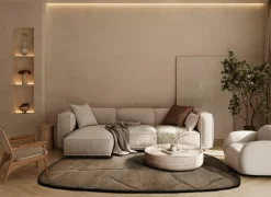 Tapijt Madagaskar 200x290cm - polyestervezel - bruin