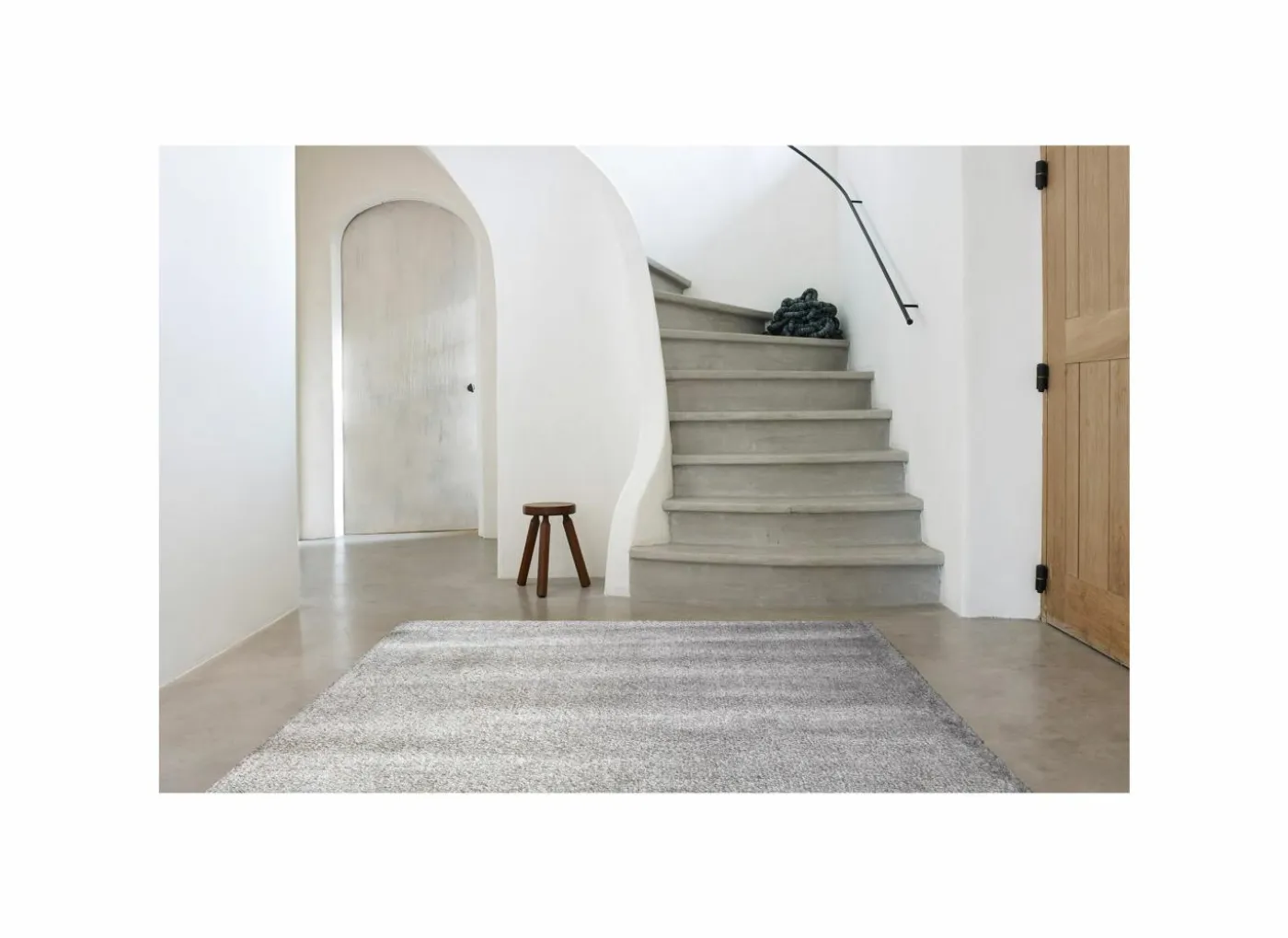 Tapijt Spirit 80x150cm - polyestervezel - lichtgrijs