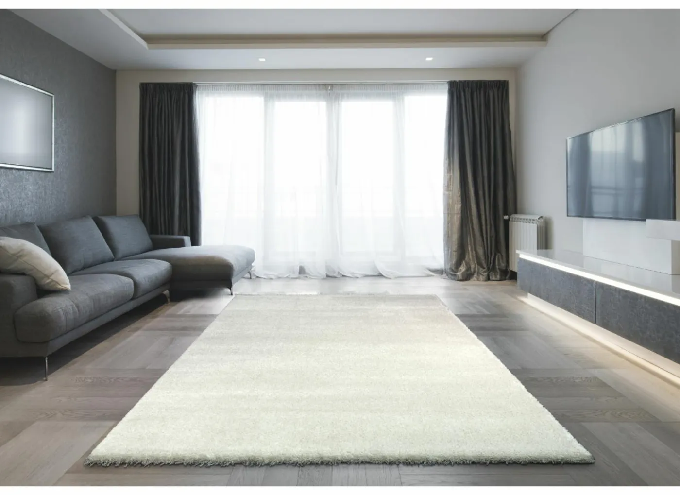 Tapijt Spirit 160x230cm - polyestervezel - wit