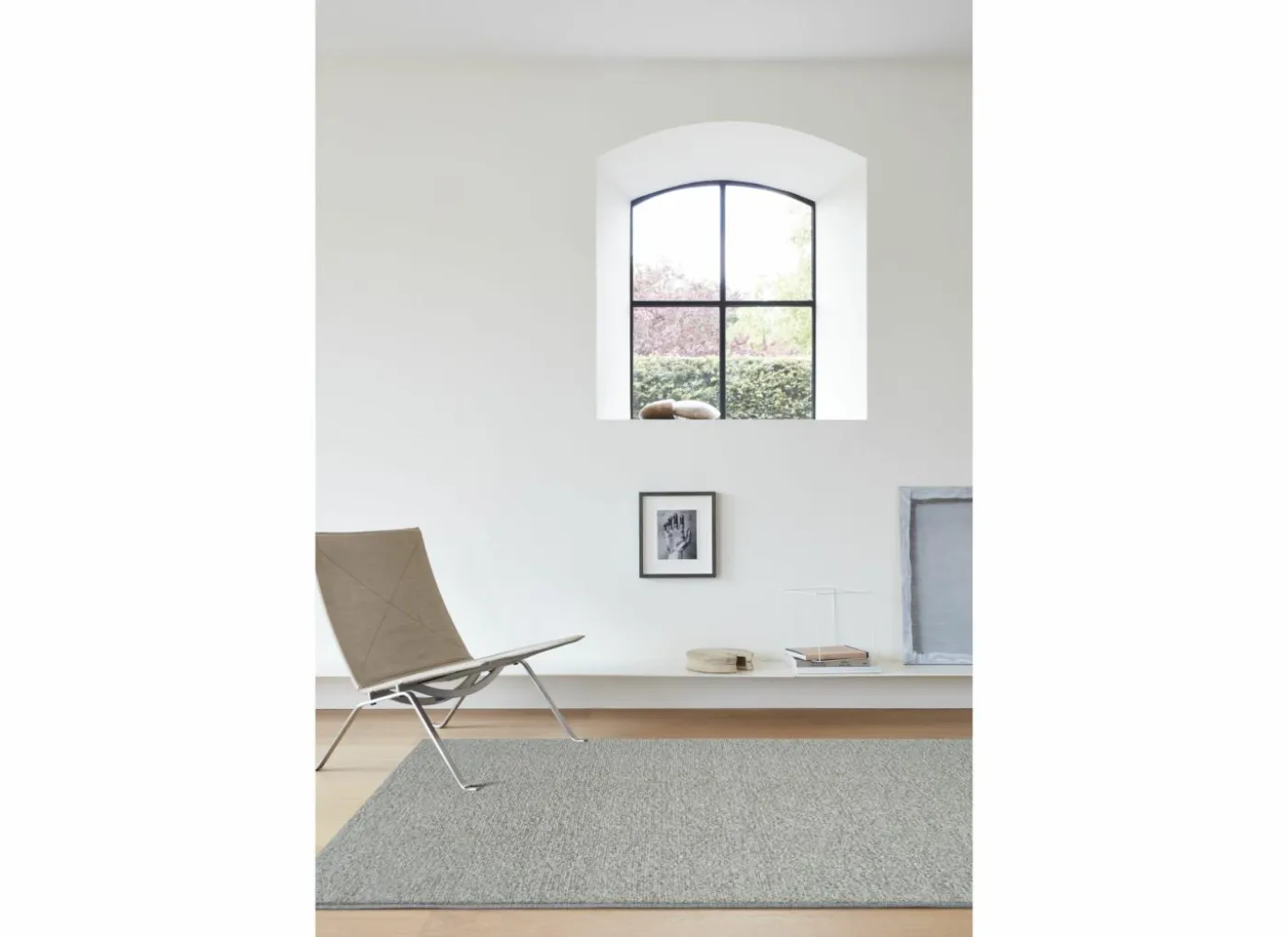 Tapijt Trevos 133x195cm - polyestervezel - wit