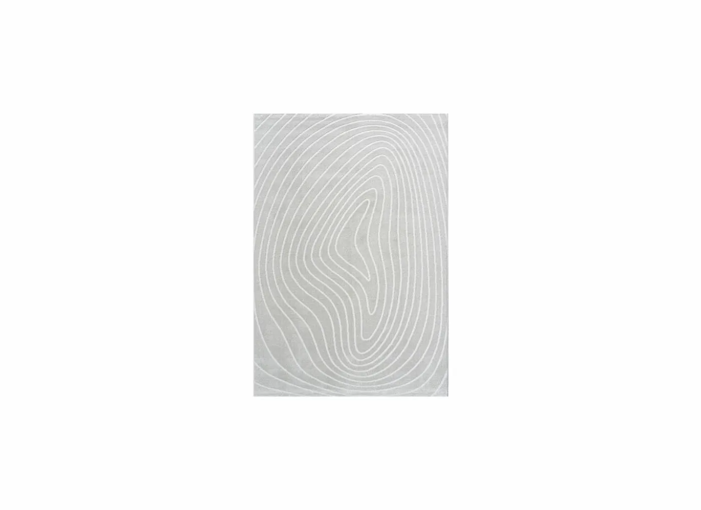 Tapijt Trevos 133x195cm - polyestervezel - beige & wit