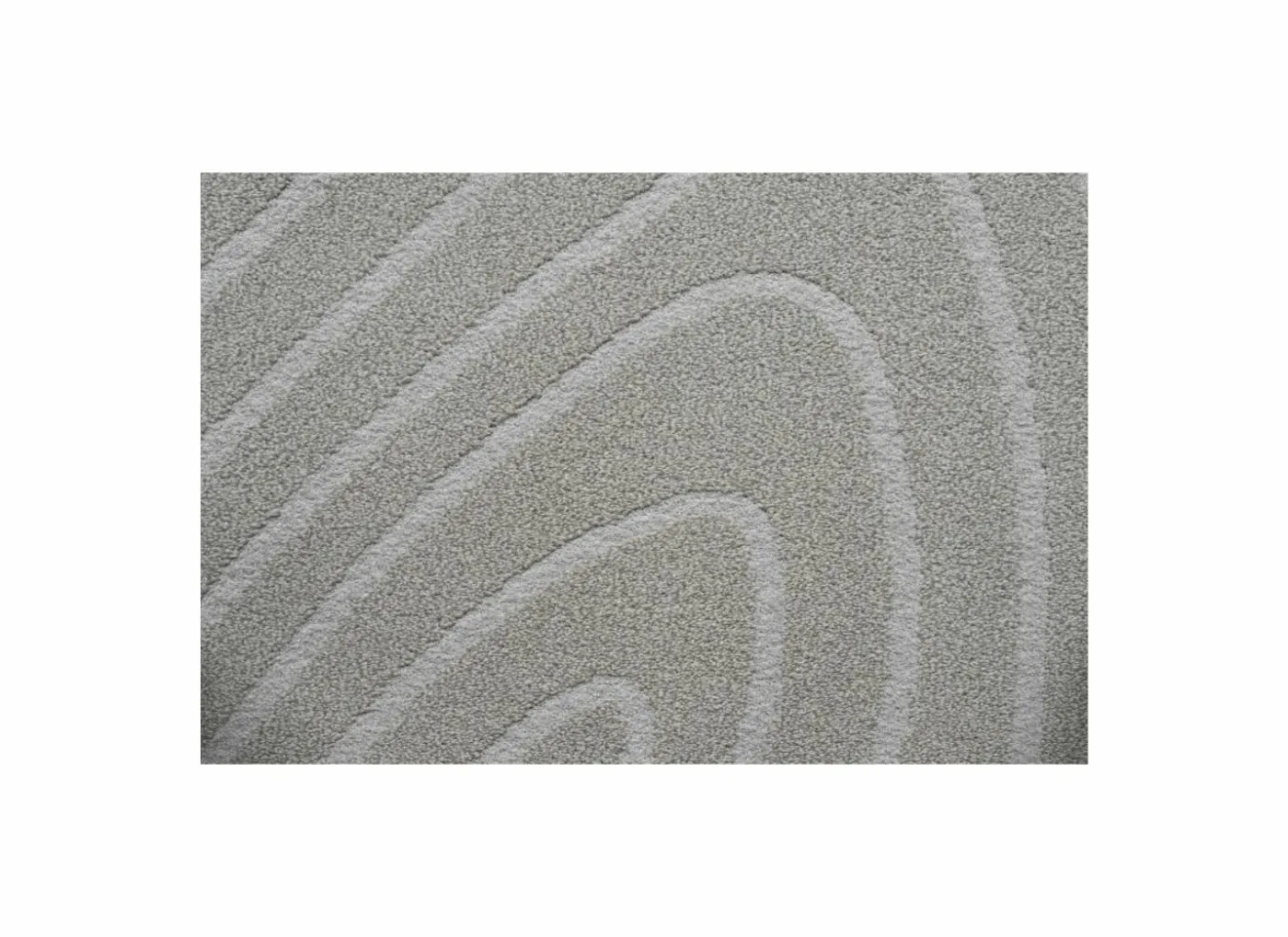 Tapijt Trevos 133x195cm - polyestervezel - beige & wit