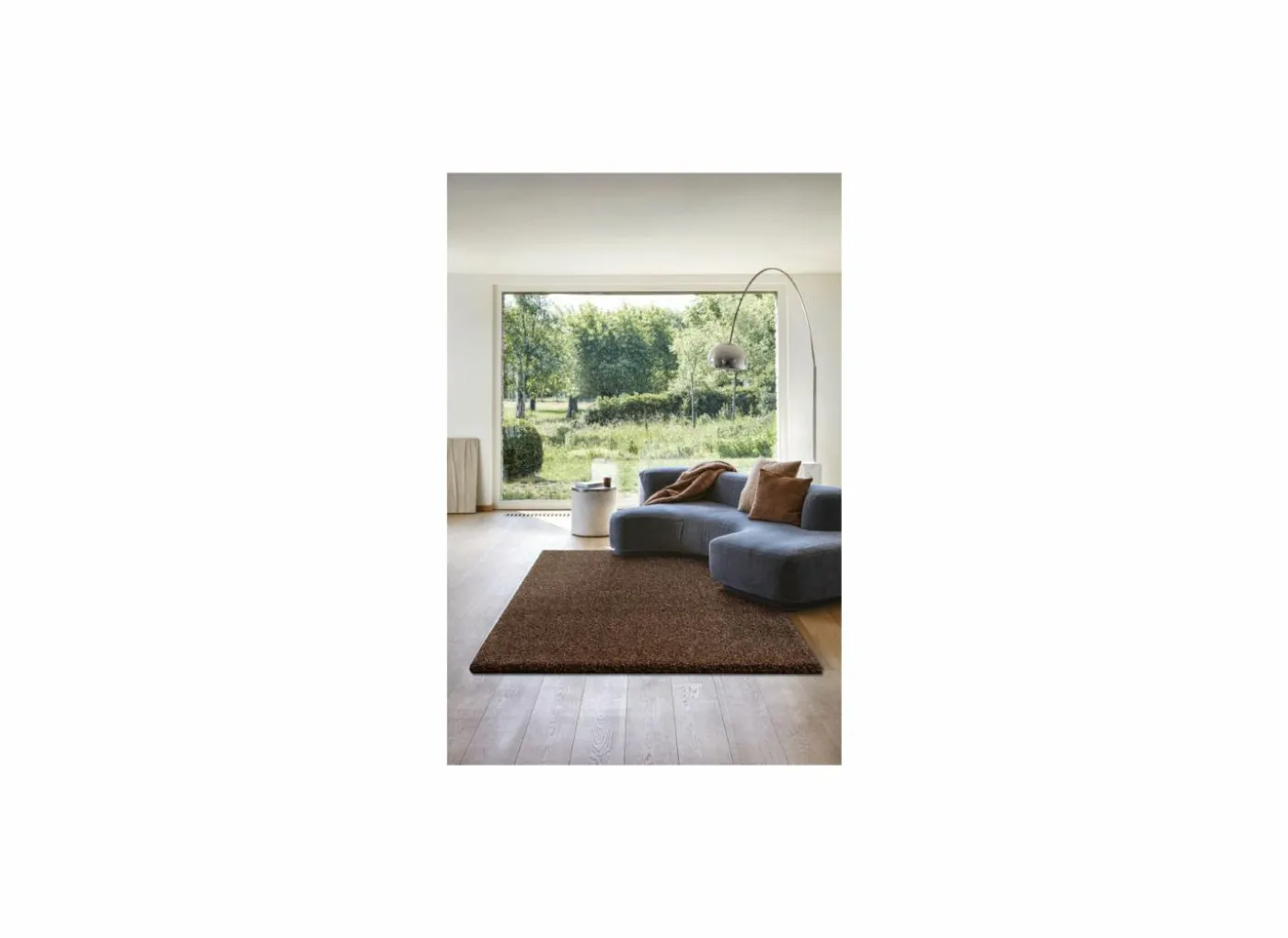 Tapijt Twister 200x200cm - polypropyleen - bruin & roest