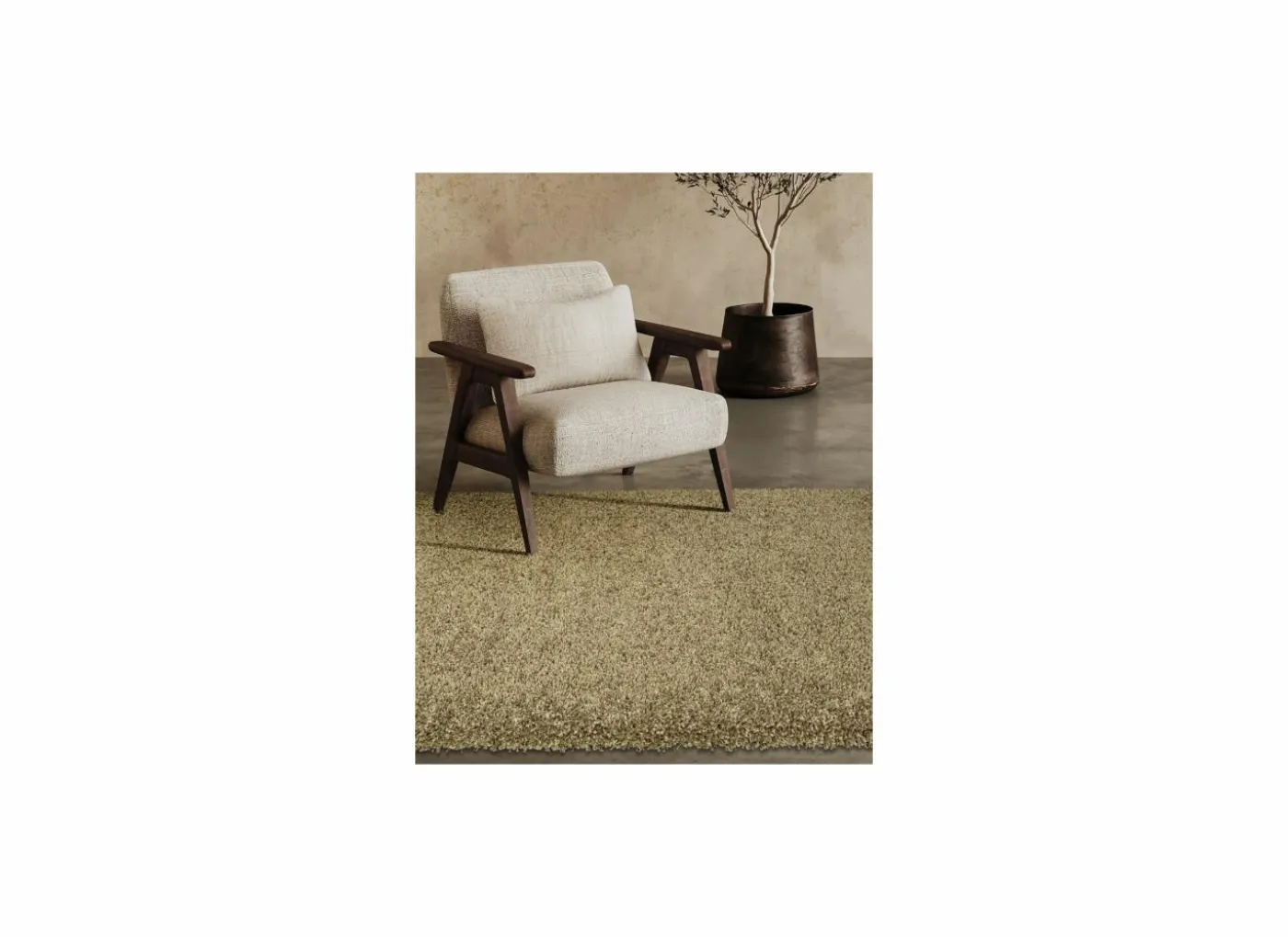 Tapijt Twister 120x170cm - polypropyleen - goud