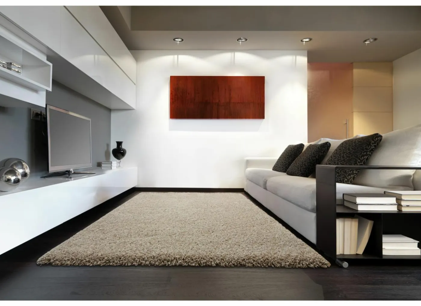 Tapijt Twister 160x230cm - polypropyleen - linnen