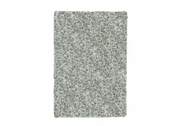Tapijt Twister 65x130cm - polypropyleen - wit & zilver