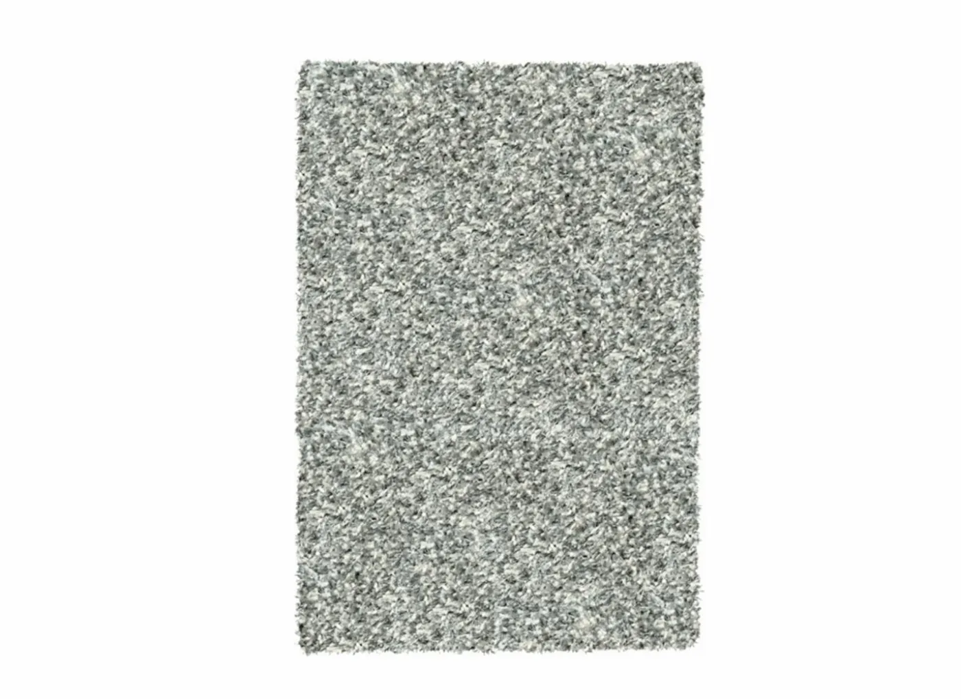Tapijt Twister 65x130cm - polypropyleen - wit & zilver