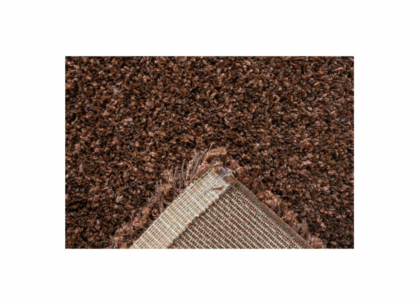 Tapijt Twister 65x130cm - polypropyleen - bruin & roest