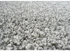 Tapijt Twister 200x200cm - polypropyleen - wit & zilver