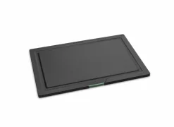 Tasty+ Snijplanken set plus houder, 4-delig 36x21,80cm - kunststof - dark grey