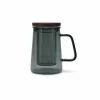 Theeglas Luma 63cl - glas - grijs & naturel