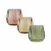 Theelichthouder Belia H7,5cm - glas - multicolor