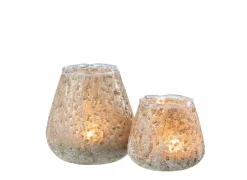 Theelichthouder Glas H9cm
