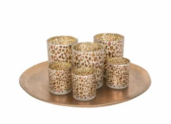 Theelichthouder Leopard H12cm