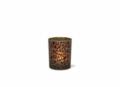 Theelichthouder Leopard Print H8cm