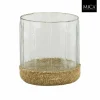 Theelichthouder Nomi H19cm - glas - transparant