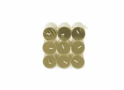 Theelichtjes Clearlight Romantic Reflections 4,5u groen, 18 stuks