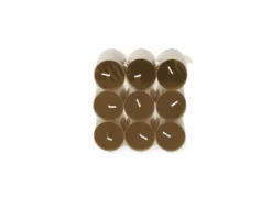 Theelichtjes Clearlight Warm Wonder 4,5u bruin, 18 stuks