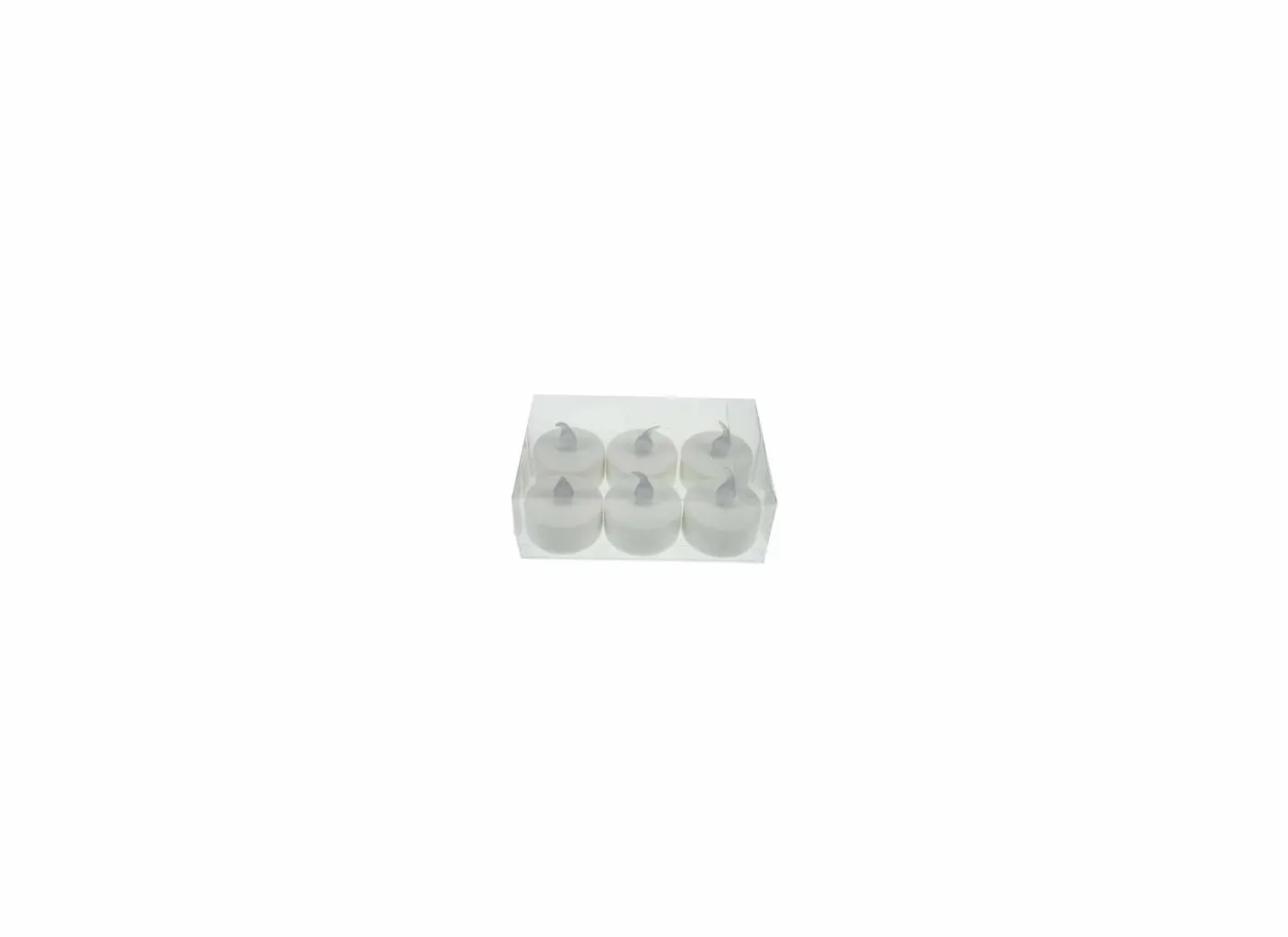 Theelichtjes LED wit, set van 6
