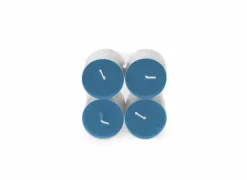 Theelichtjes MAXI Soft Sunrise 10u blauw, 8 stuks