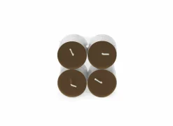 Theelichtjes MAXI Twinkling Touch 10u bruin, 8 stuks