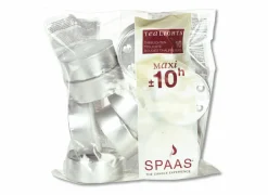 Theelichtjes Maxi 10u wit, set van 10