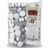 Theelichtjes 8u wit, set van 50