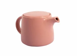 Theepot met infuser 62cl - stoneware & RVS - roze