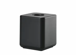 Tissuebox 13x13cm - ABS - zwart