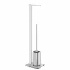 Toiletbutler Carvo zilver