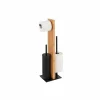 Toiletbutler Lesina zwart naturel