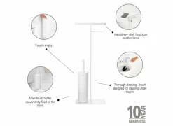 Toiletbutler MindSet 12,50x75,50cm - kunststof & staal - mineral fresh white