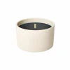 Tuinkaars in witte terracotta schaal H8,5cm - 11u wit
