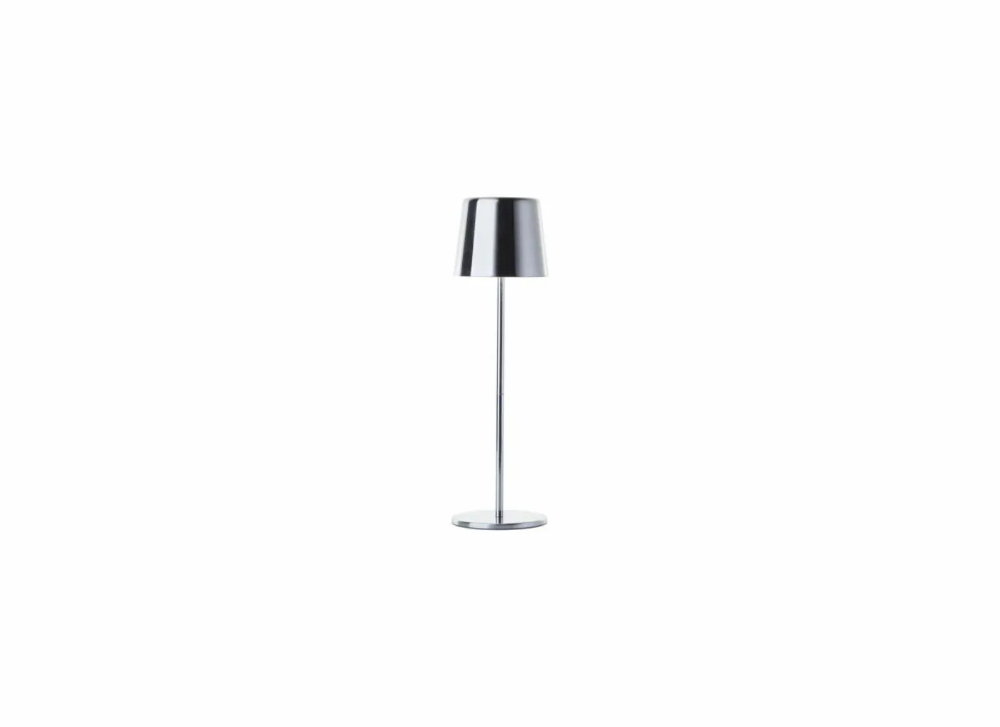 Tuinlamp Xaana Ø11x37cm - metaal - satin nickel
