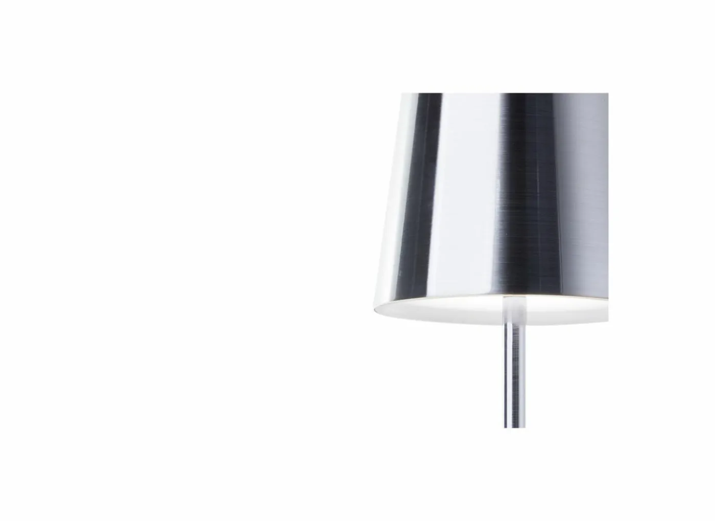 Tuinlamp Xaana Ø11x37cm - metaal - satin nickel