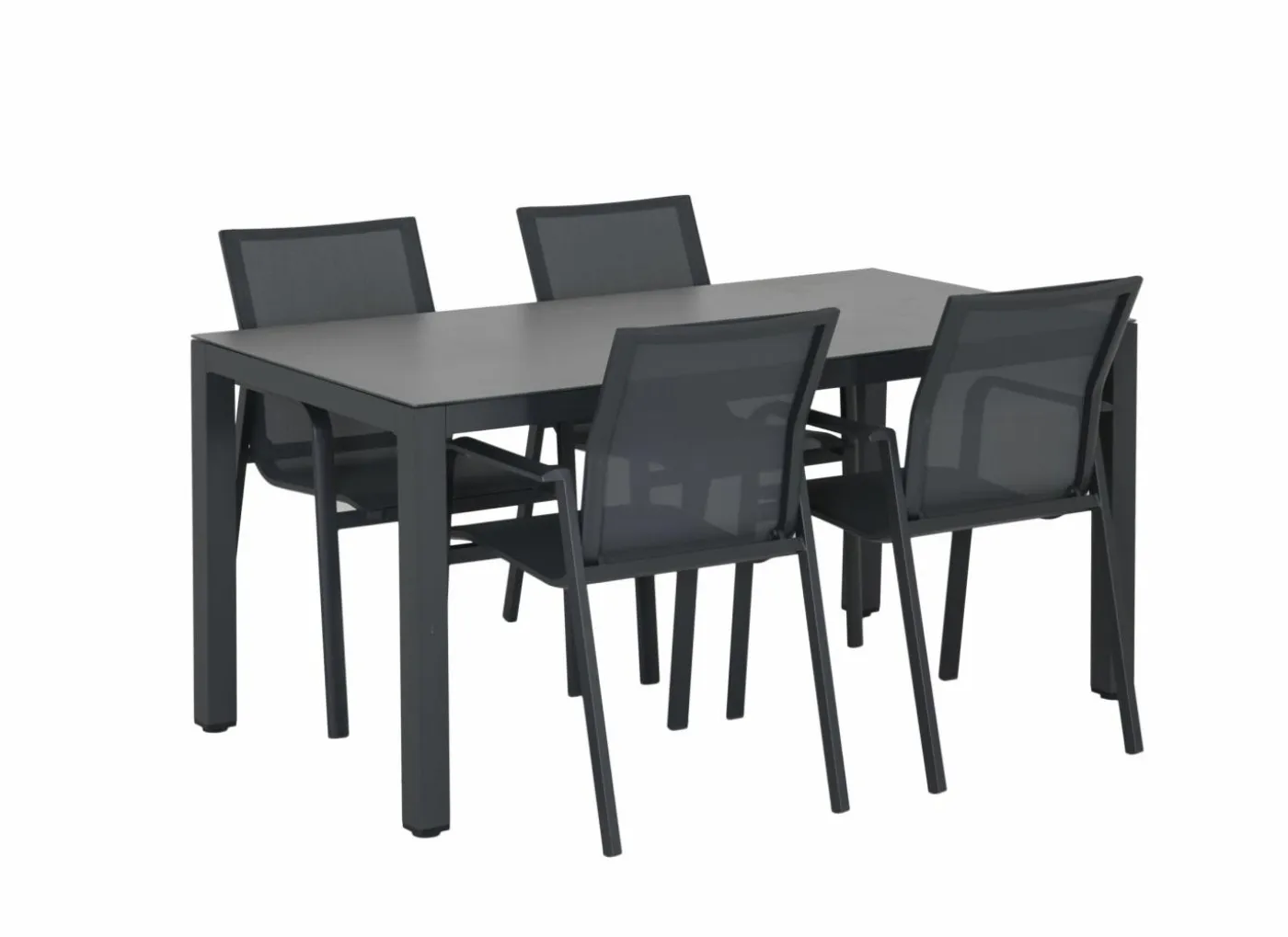 Tuinset Breeze 160x80cm met 4 tuinstoelen Party