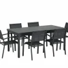 Tuinset Eden 180/240x95cm met 6 tuinstoelen Prayer
