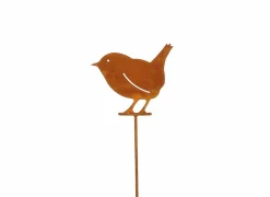 Tuinsteker Vogel H145cm - metaal - roest
