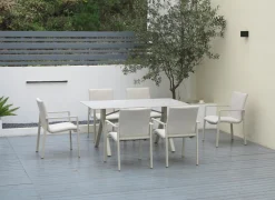 Tuinstoel Cardamom 61x57x85cm - aluminium - greige
