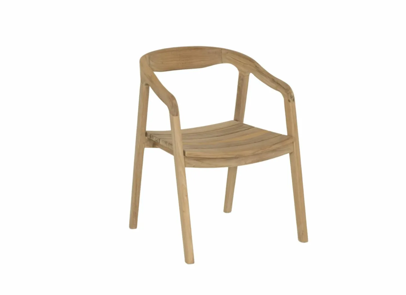 Tuinstoel Cato 52x50x80cm - teak massief - naturel