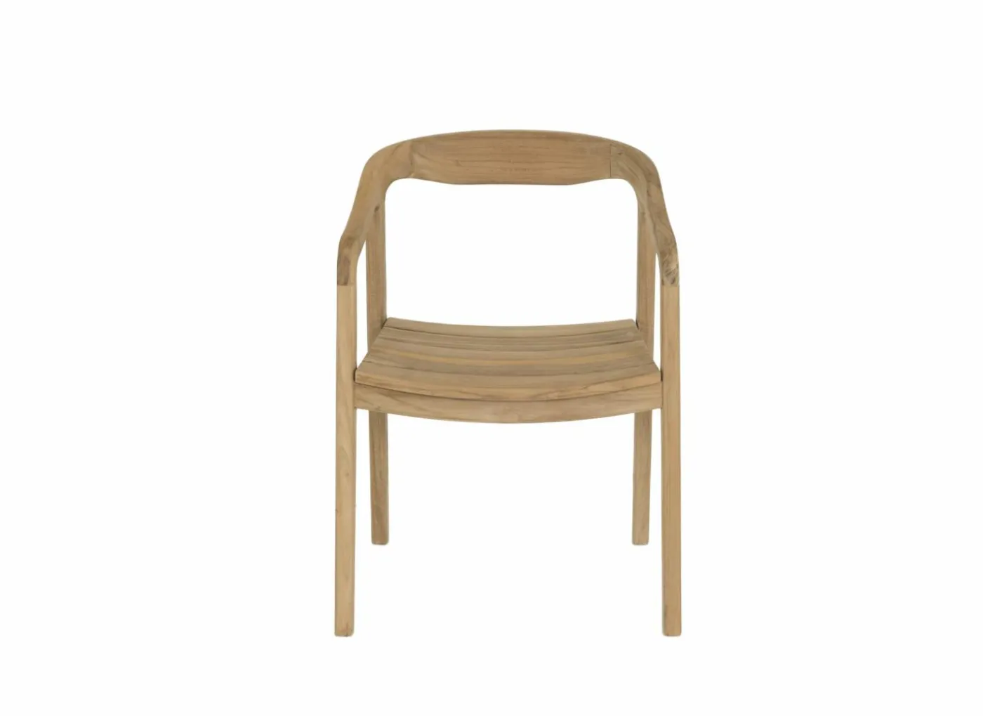 Tuinstoel Cato 52x50x80cm - teak massief - naturel