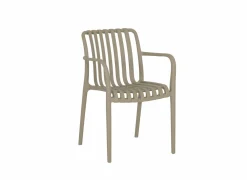Tuinstoel Cute 46x58x81cm - kunststof - taupe