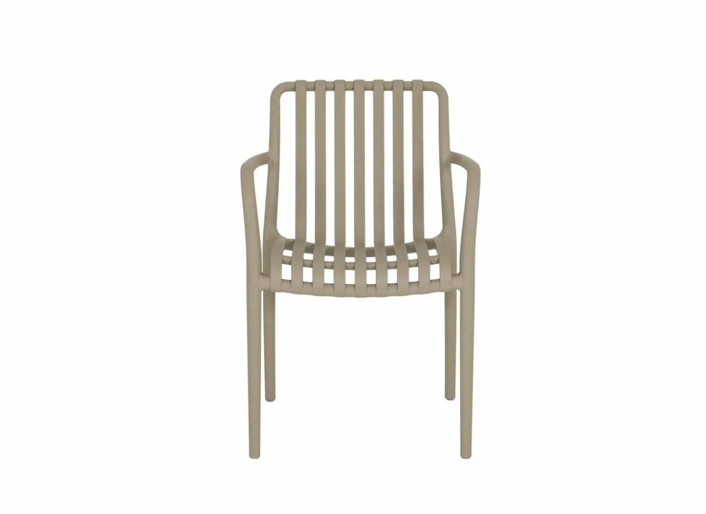 Tuinstoel Cute 46x58x81cm - kunststof - taupe