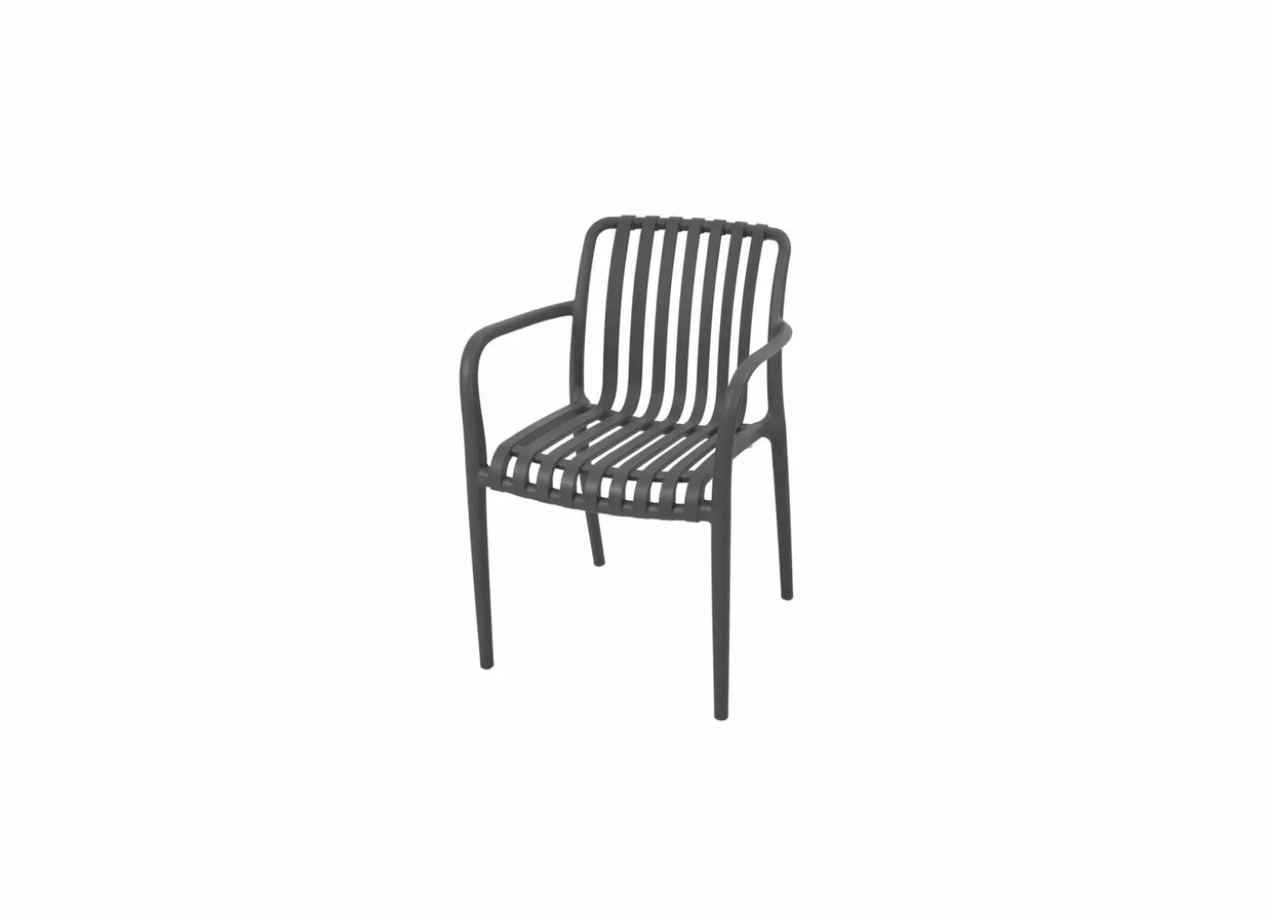 Tuinstoel Cute 46x58x81cm - kunststof - grijs