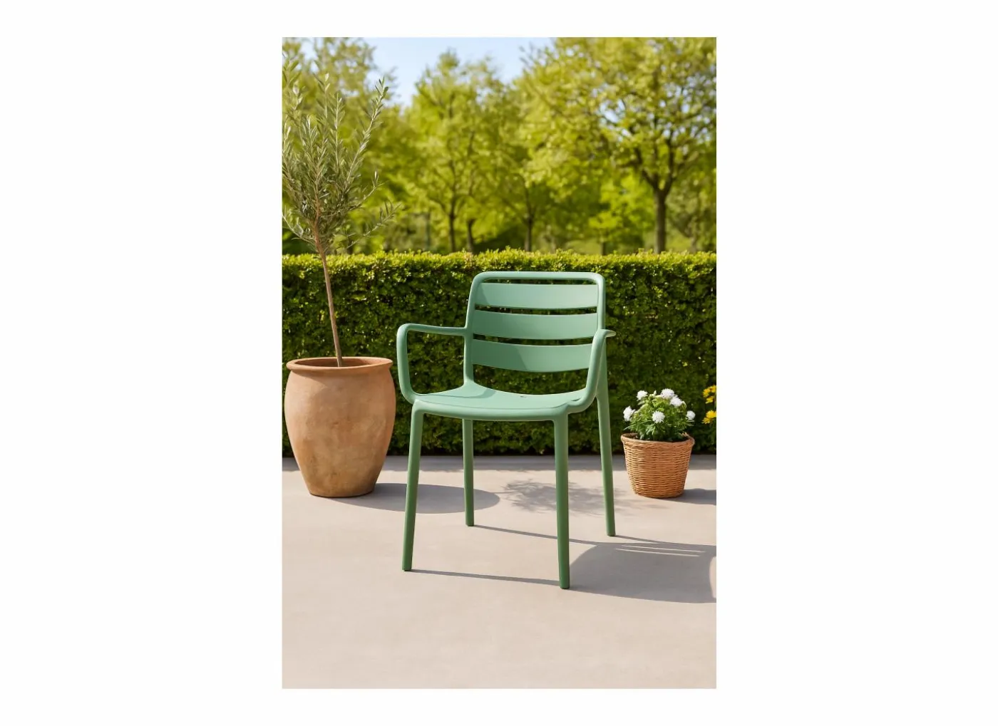 Tuinstoel Matta 60x55x81cm - polypropyleen - groen