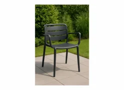 Tuinstoel Matta 60x55x81cm - polypropyleen - antraciet