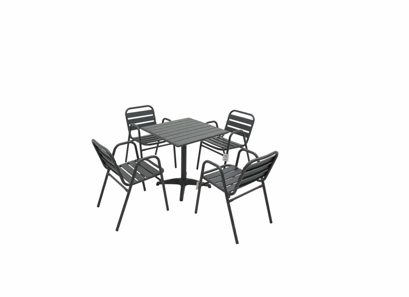 Tuintafel Lush 70x70x72cm - aluminium - antraciet
