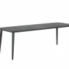 Tuintafel Shore 220x90cm - aluminium - antraciet