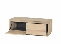Tv-meubel Caviar 111cm- eik massief & decor - naturel